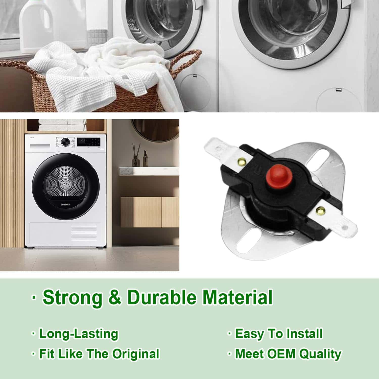 Nuevo 395155 Termostato Manual de Secadora, Pieza de - Imagen 8