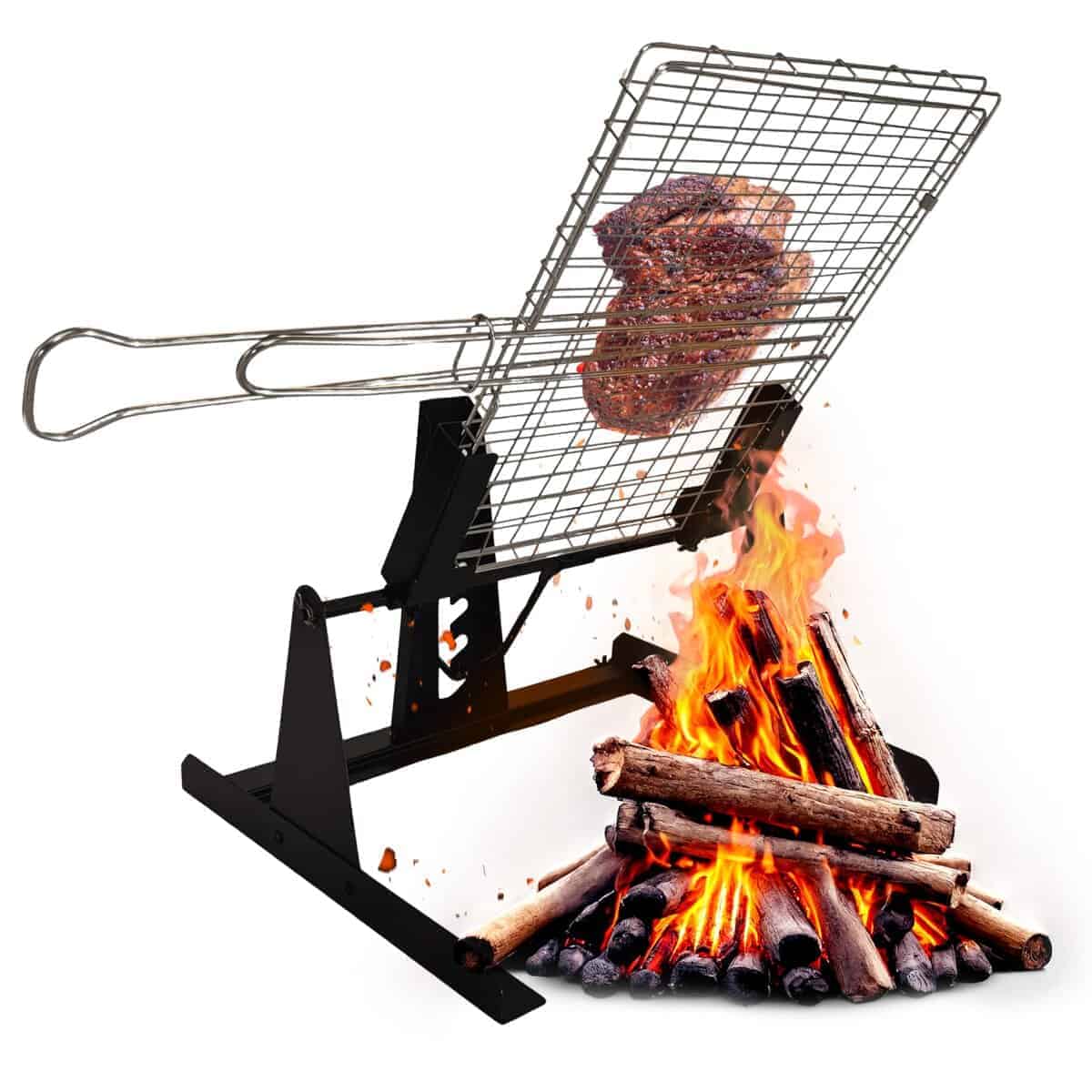 Soporte para Parrilla de Barbacoa Flame Master, Portátil,