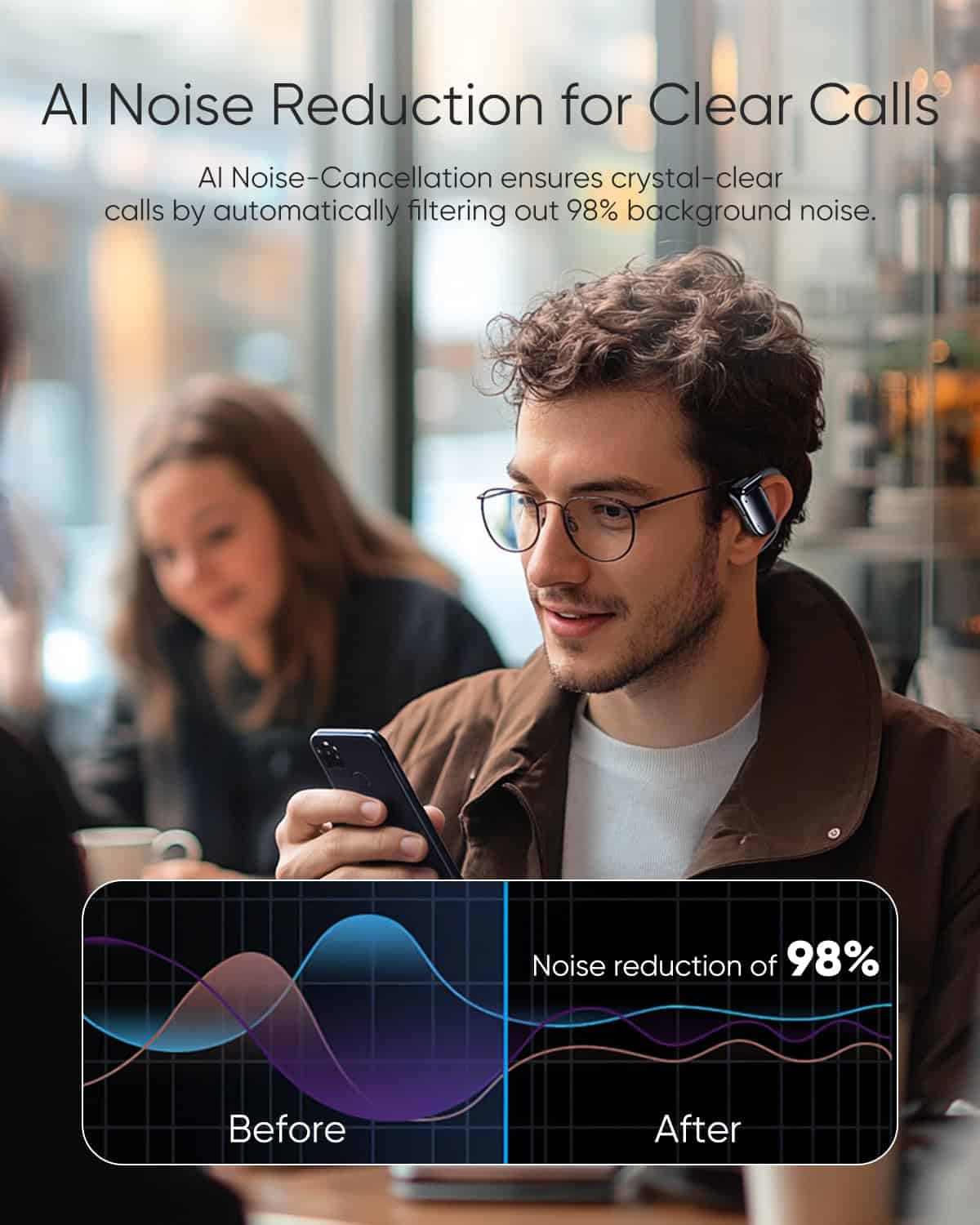 Audífonos de oído abierto NEOQOQO, 0.28oz Bluetooth 5.4 de - Imagen 5