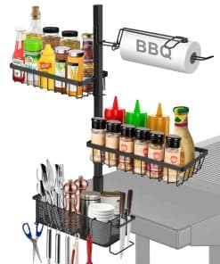 Caddy de Parrilla para Asador al Aire Libre, Accesorios de