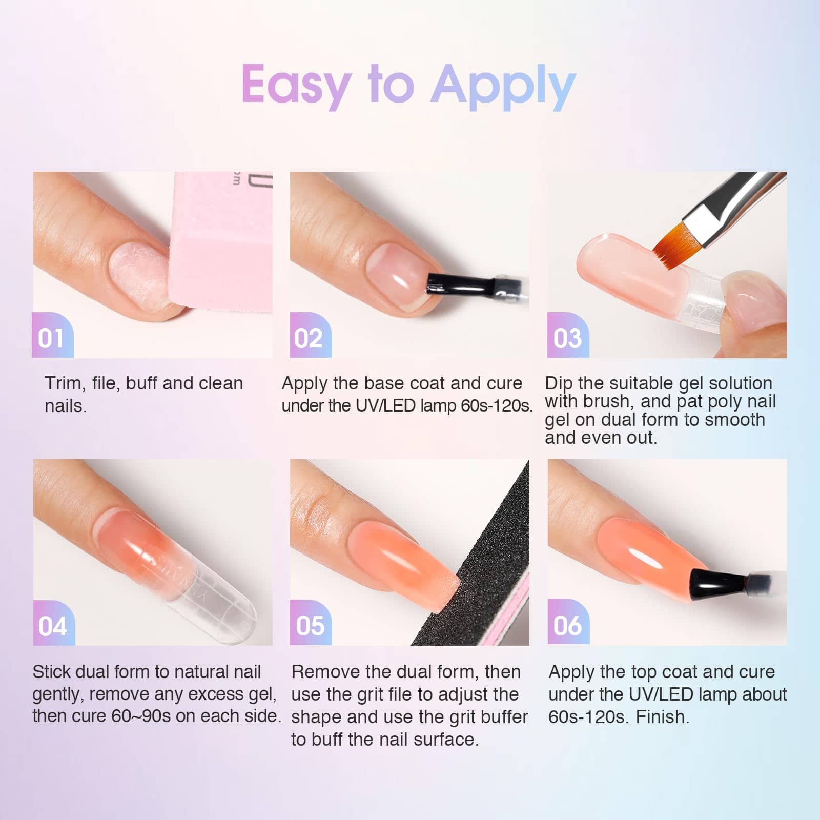 Kit de 38PCS de Poli Gel para Uñas ROSALIND con Mini - Imagen 8