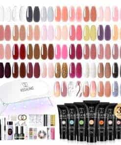Kit de 38PCS de Poli Gel para Uñas ROSALIND con Mini