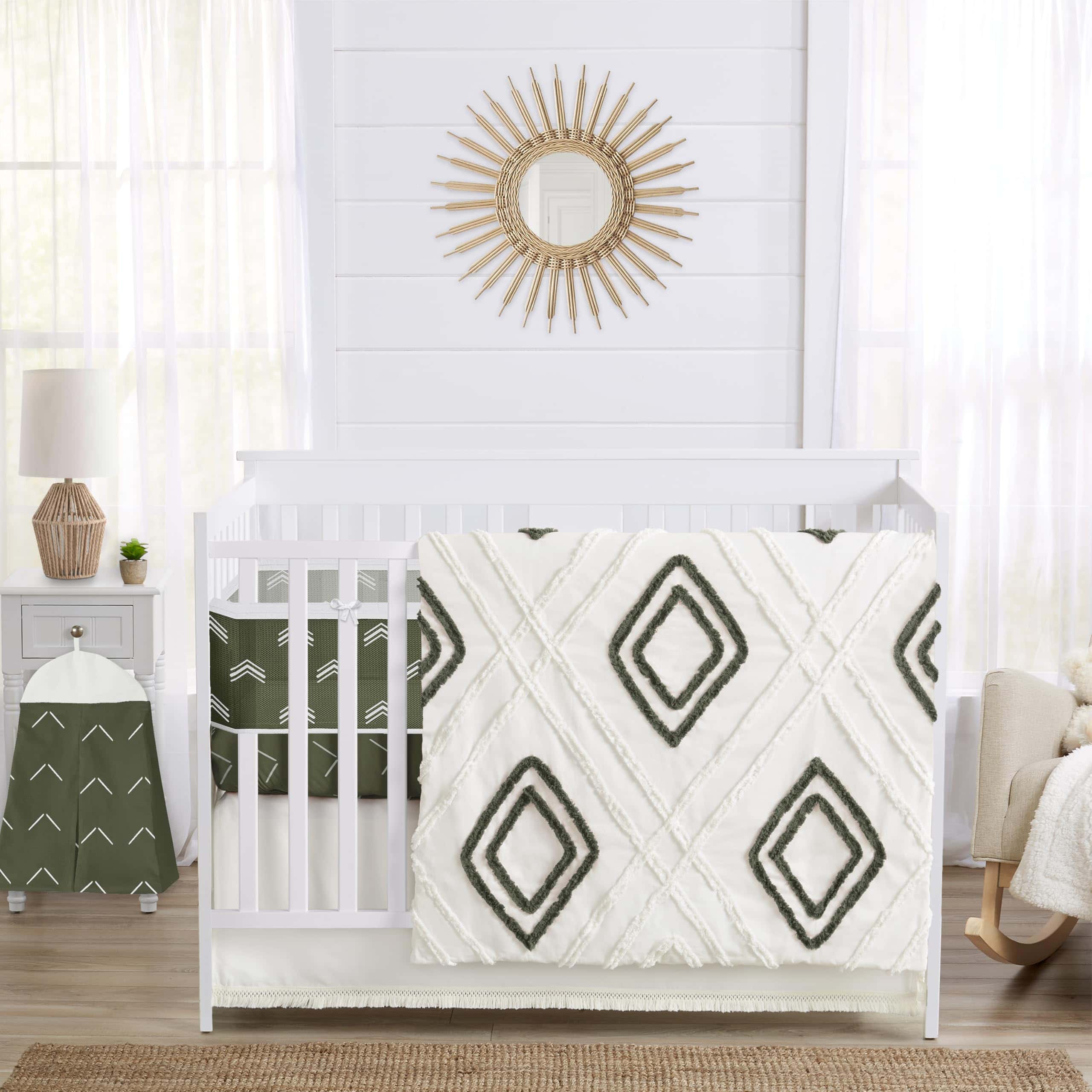 Set de Cama de Bebé Sweet Jojo Designs Flecha Boho Verde