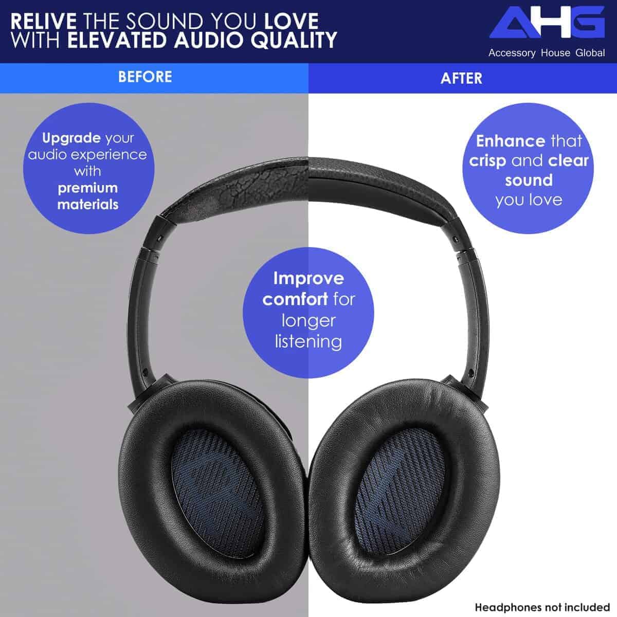 Almohadilla de diadema de repuesto AHG Accessory House - Imagen 5