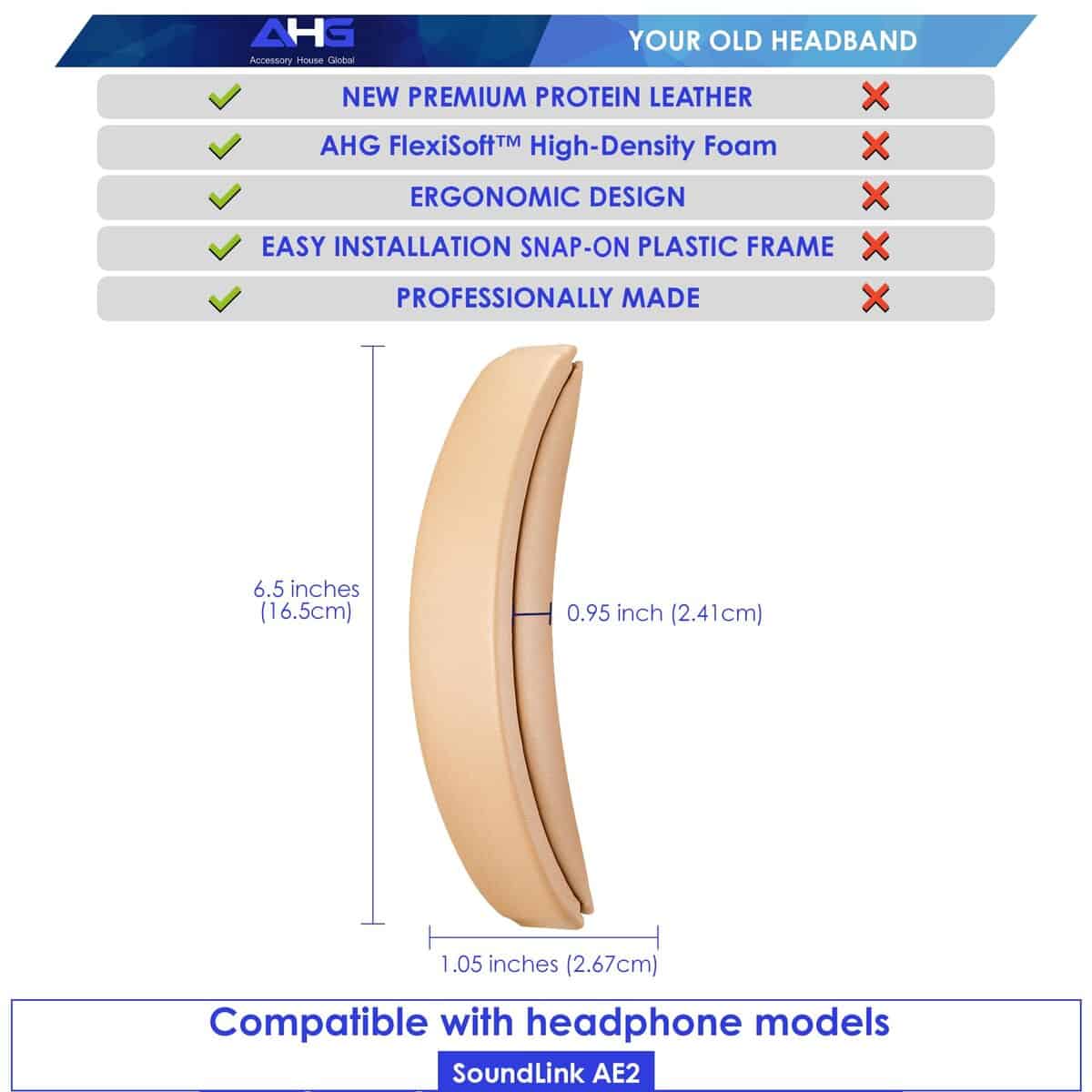 Almohadilla de Repuesto para Diadema AHG Accessory House - Imagen 7