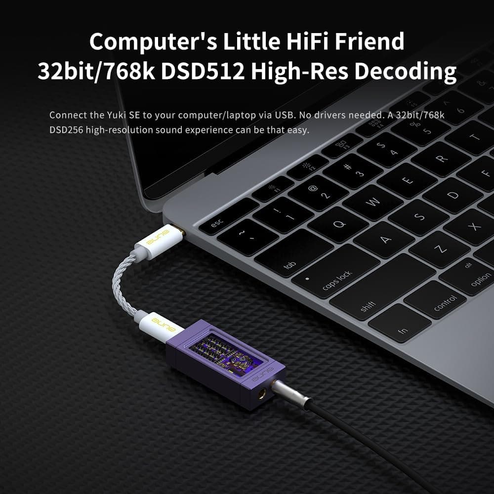 aune Yuki SE DAC Portátil con Amplificador de Audífonos, - Imagen 4