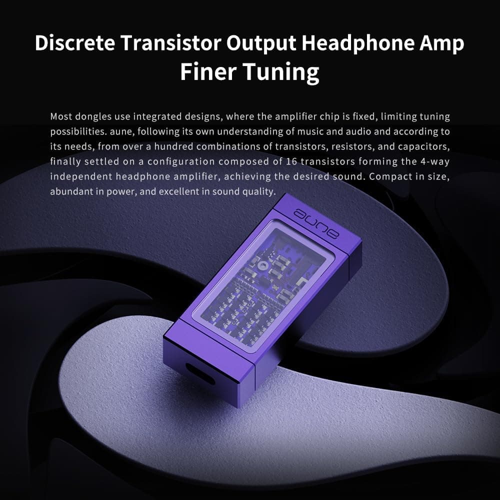 aune Yuki SE DAC Portátil con Amplificador de Audífonos, - Imagen 6