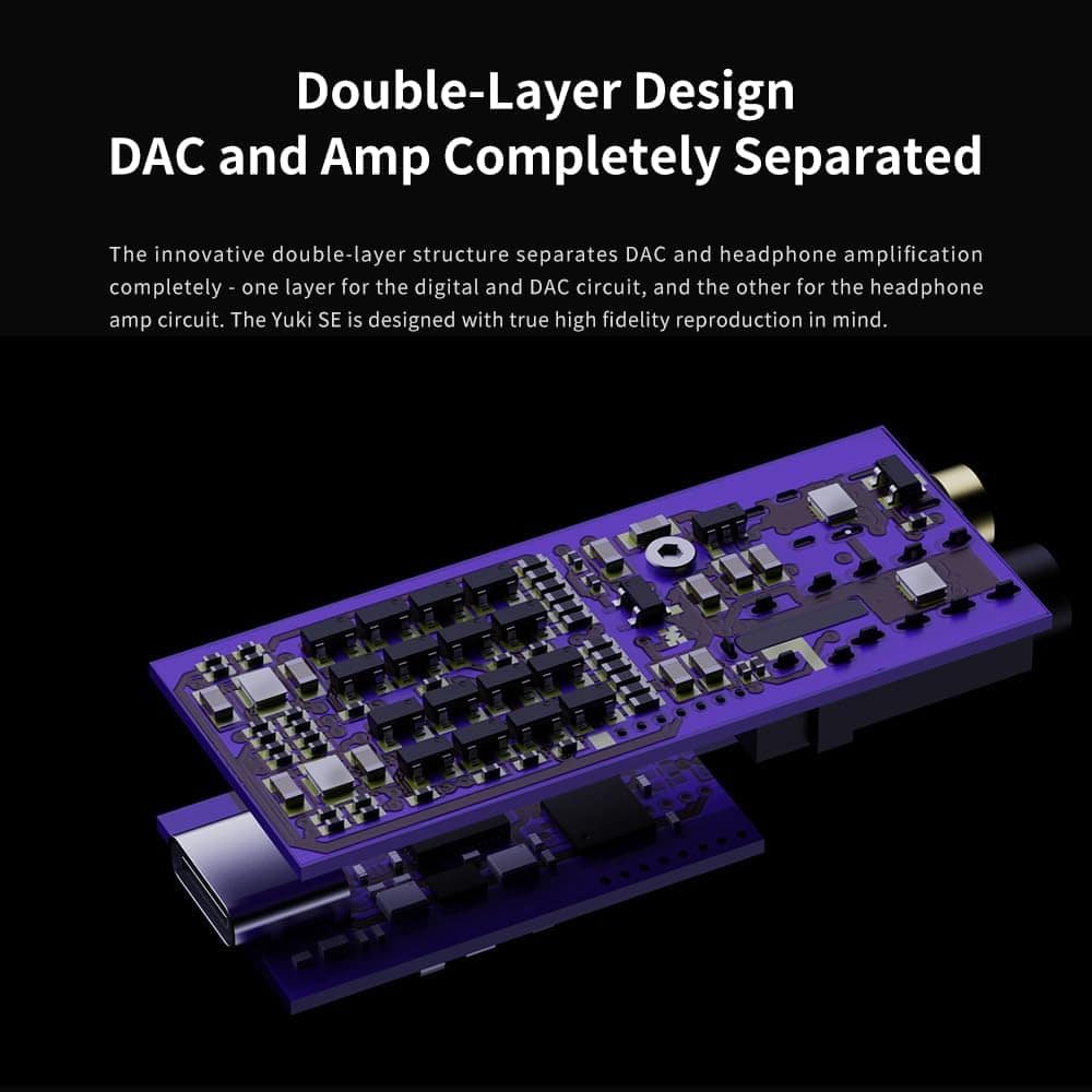 aune Yuki SE DAC Portátil con Amplificador de Audífonos, - Imagen 3