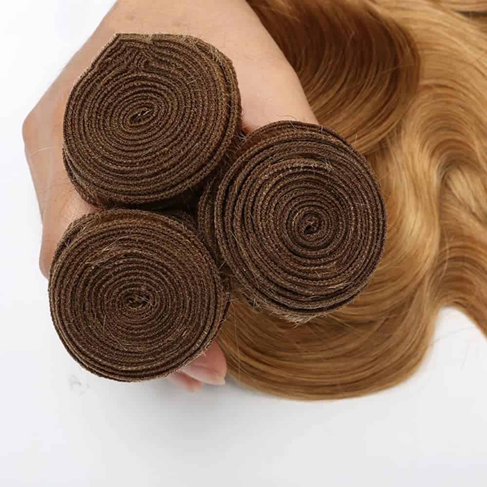 Paquetes de Onda Corporal Rubia Miel #27 Cabello Humano 14 - Imagen 7