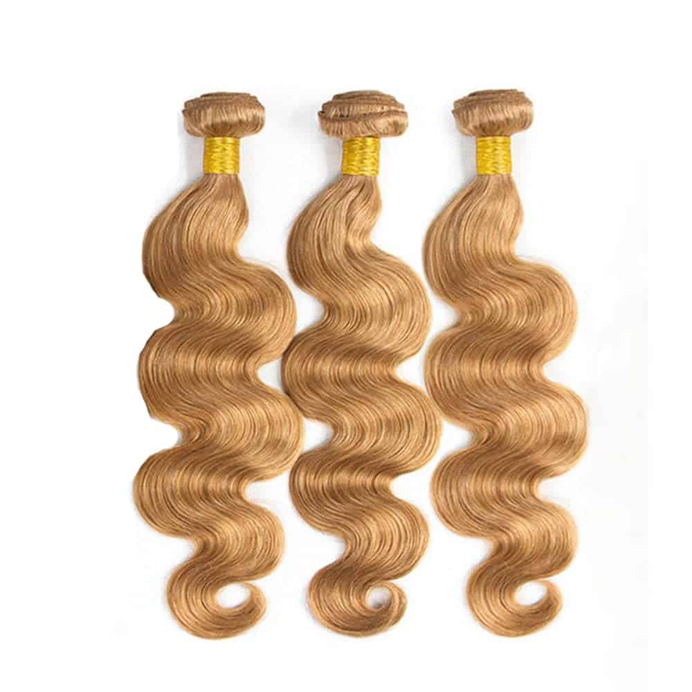 Paquetes de Onda Corporal Rubia Miel #27 Cabello Humano 14 - Imagen 3