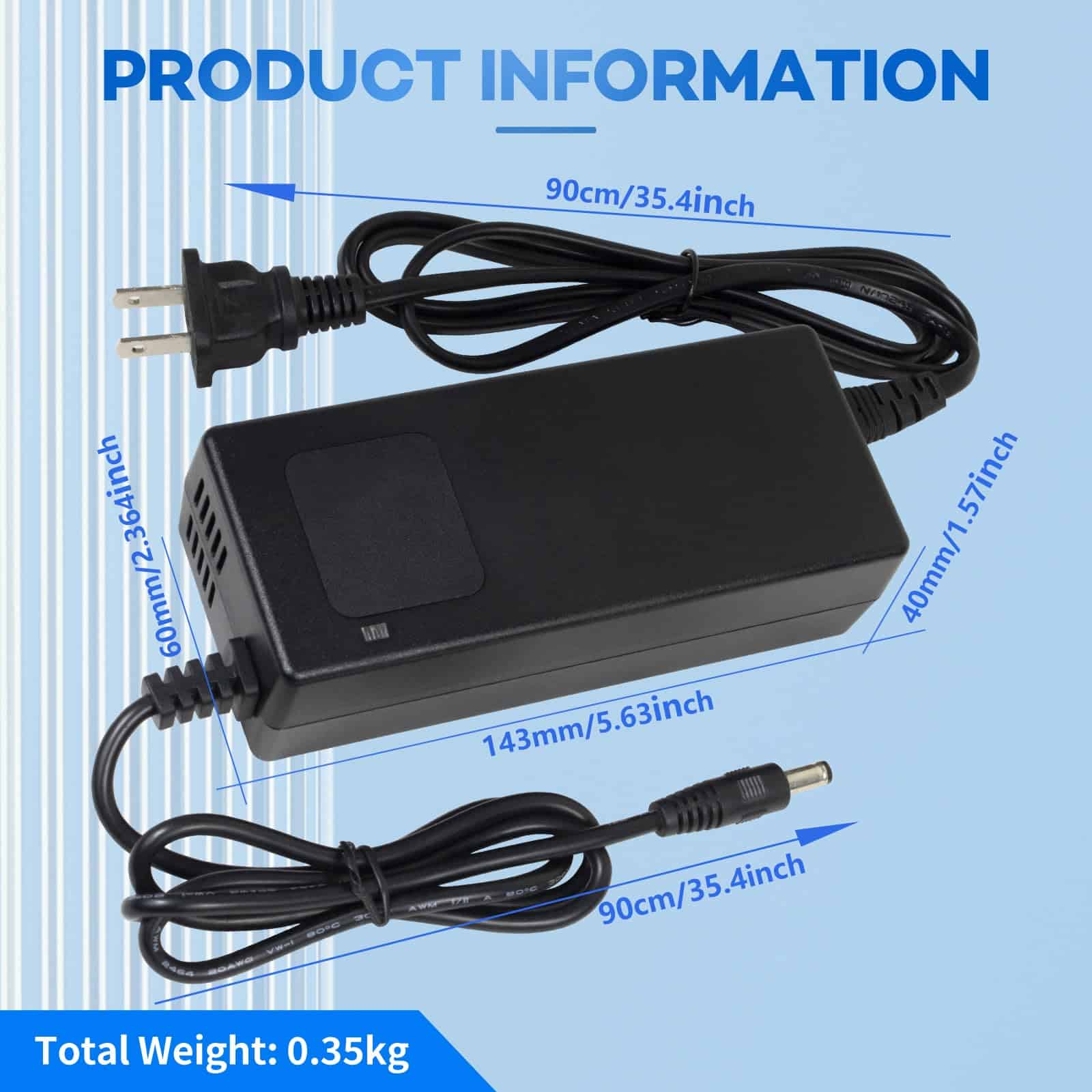 Cargador de corriente YZPOWER 58.8V 2A para batería de - Imagen 9