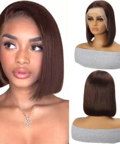 Pelucas Frontales de Encaje de Color Marrón YOUFA 13x4 Pelo