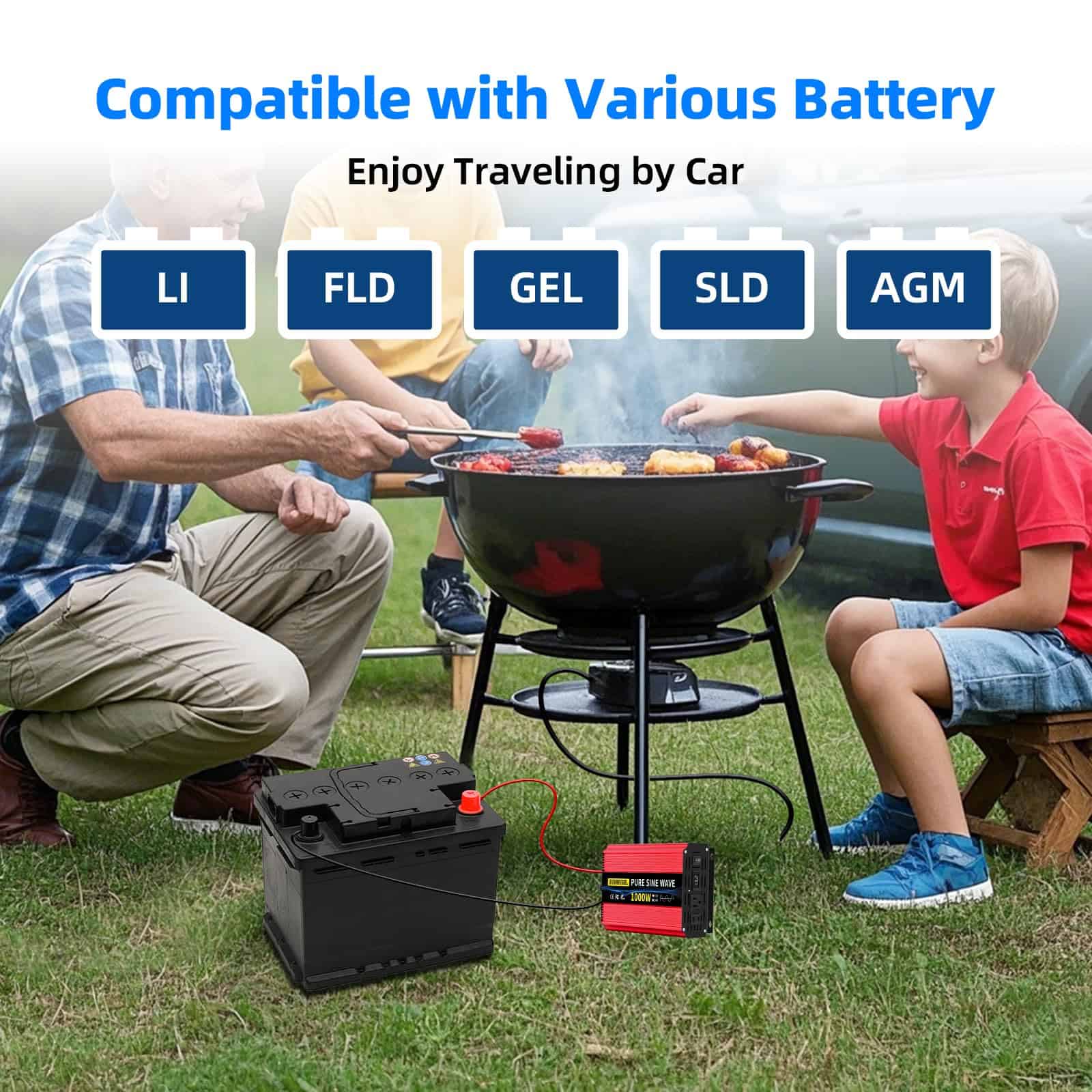 Inversor de Onda Sinusoidal Pura de 1000 vatios SUNWHEEL, - Imagen 8