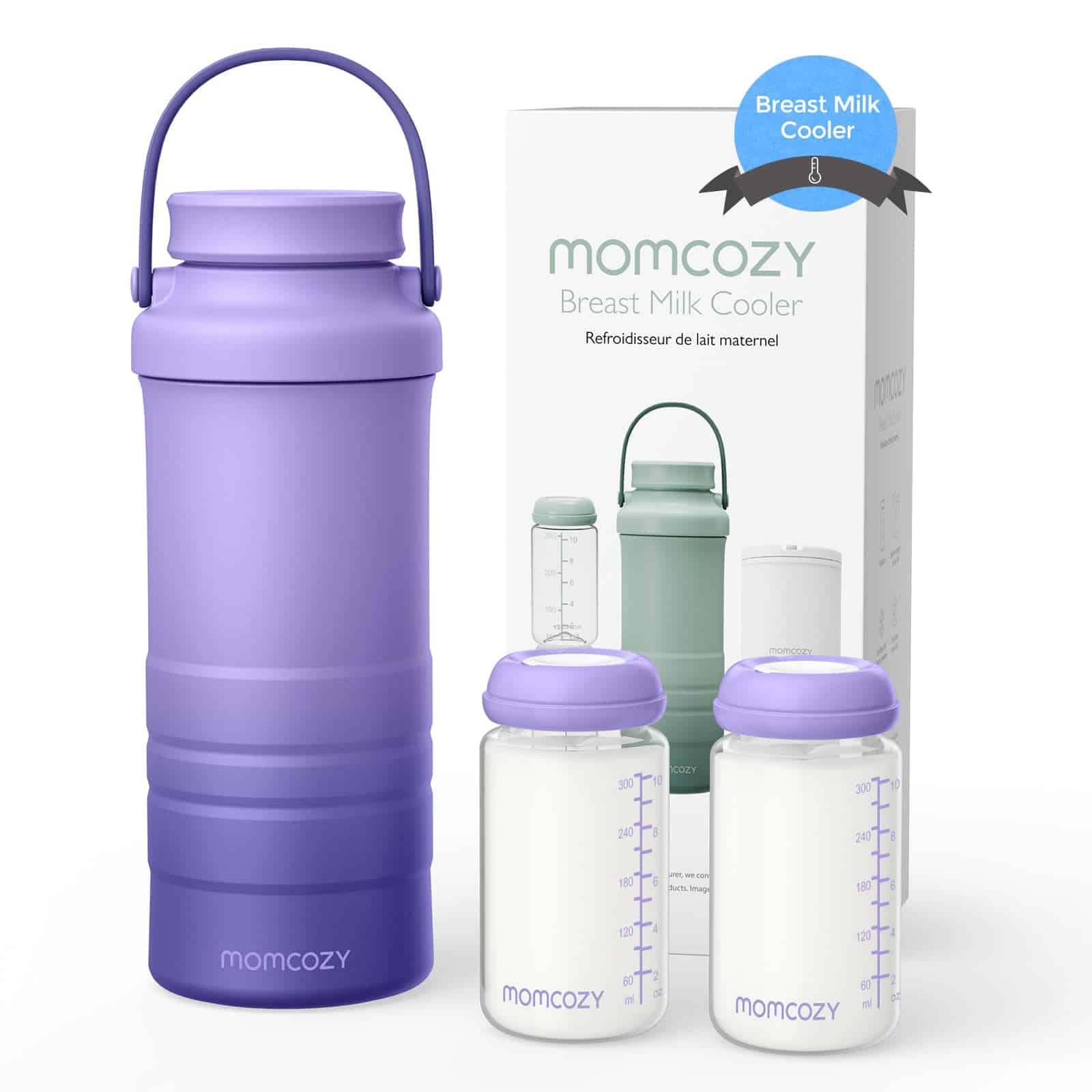 Enfriador portátil de leche materna Momcozy de 22 oz para