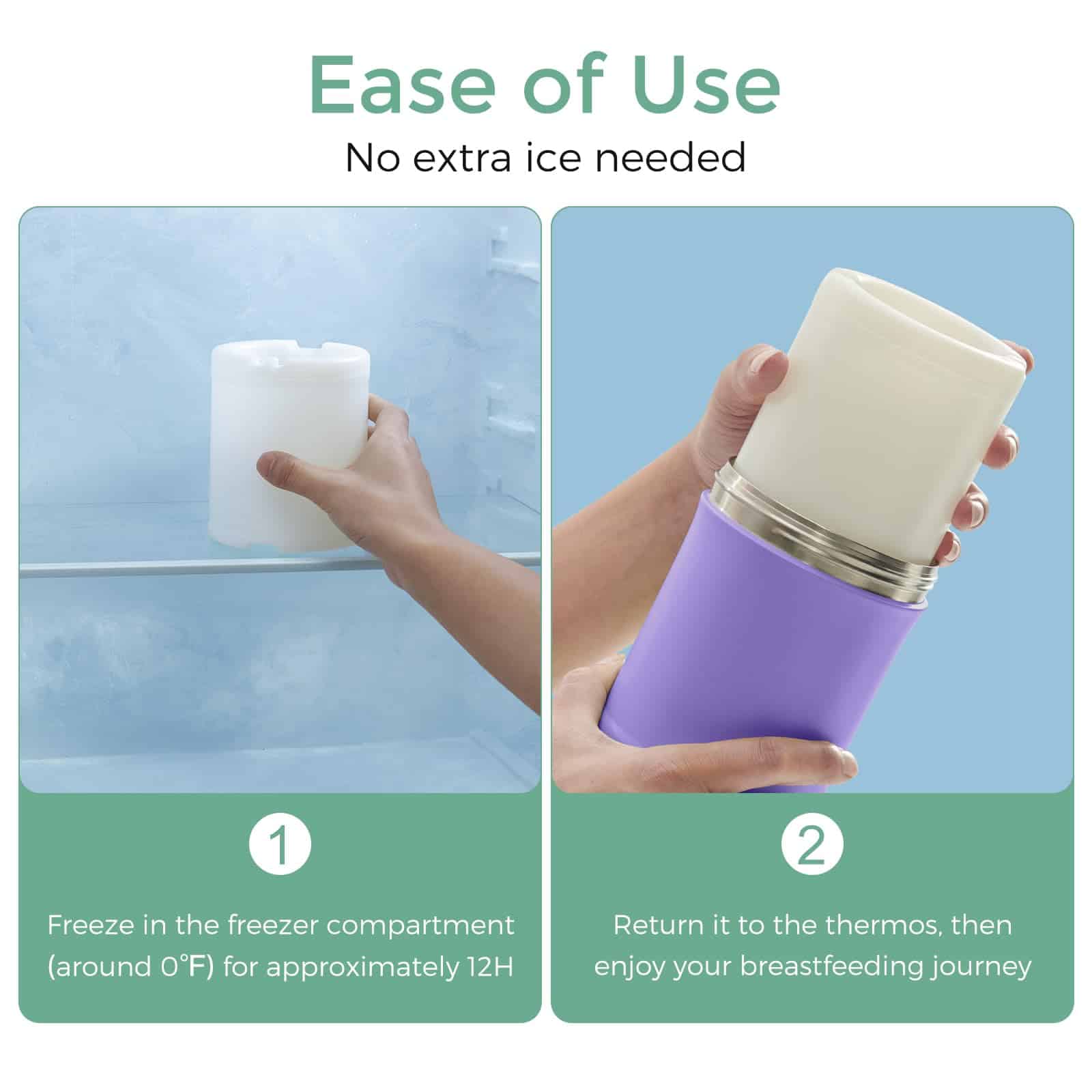 Enfriador portátil de leche materna Momcozy de 22 oz para - Imagen 6