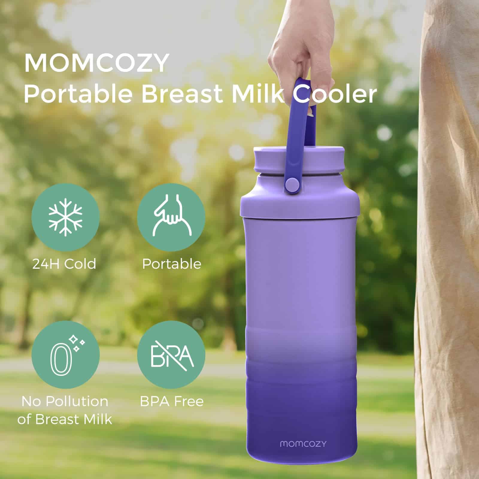 Enfriador portátil de leche materna Momcozy de 22 oz para - Imagen 3