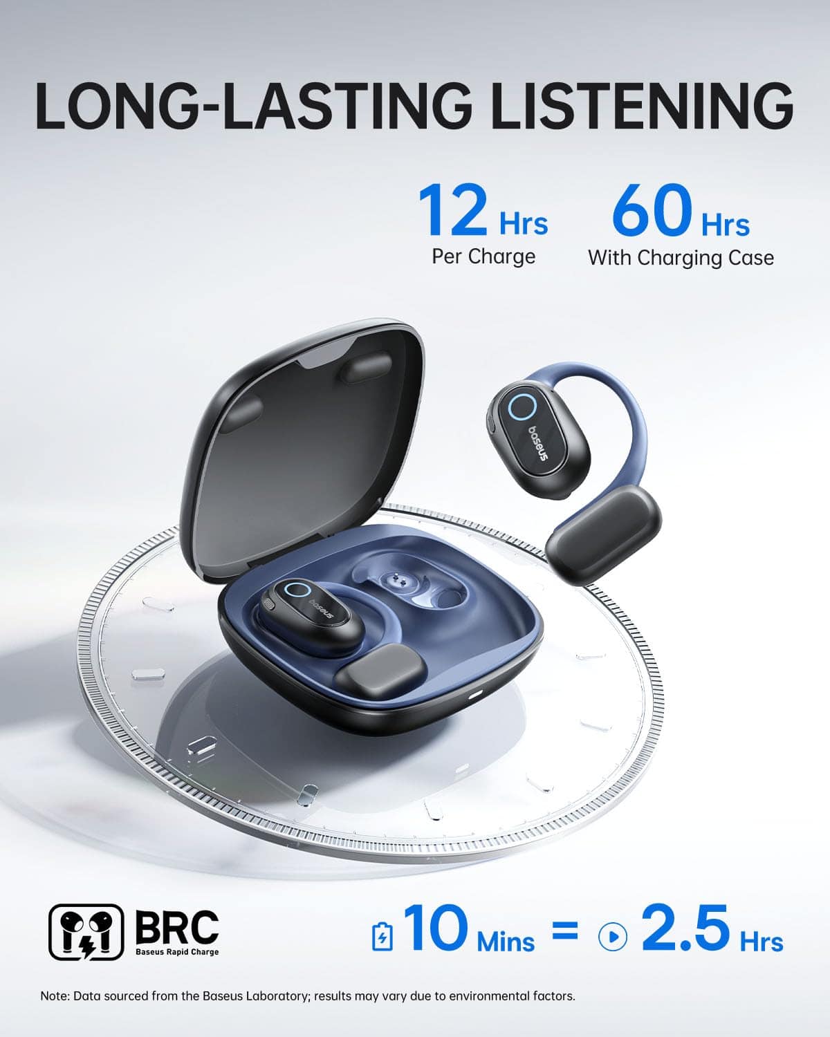 Auriculares Baseus Open-Ear, Audio Inalámbrico Hi-Res con - Imagen 7