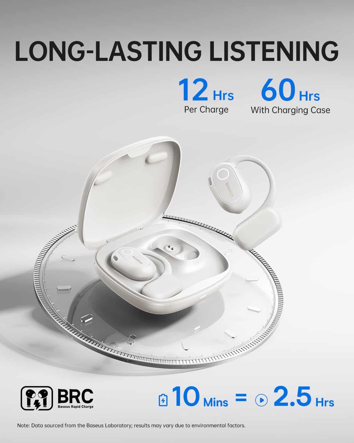 Audífonos Baseus Open-Ear, Audio Inalámbrico Hi-Res con - Imagen 7
