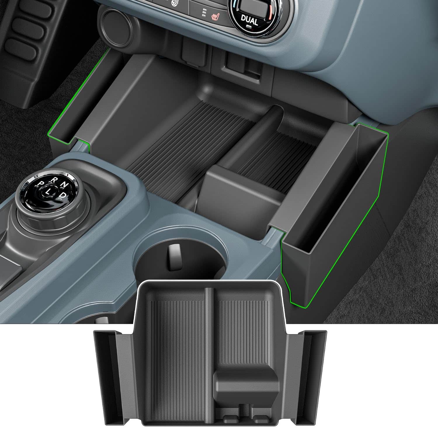 Organizador de consola central xipoqix compatible con Ford