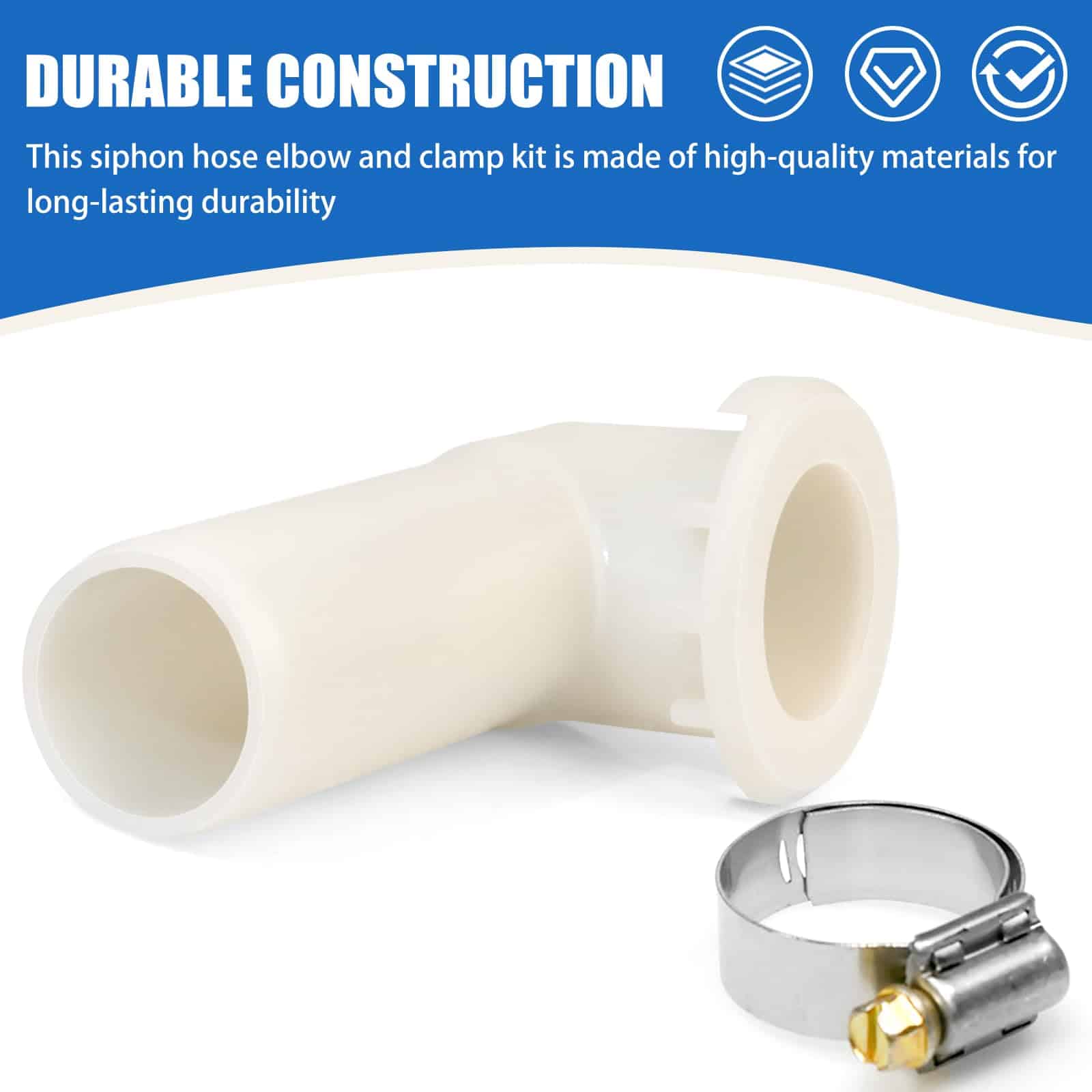 Kit de Codo de Rompimiento de Sifón y Abrazadera 208847 - Imagen 4