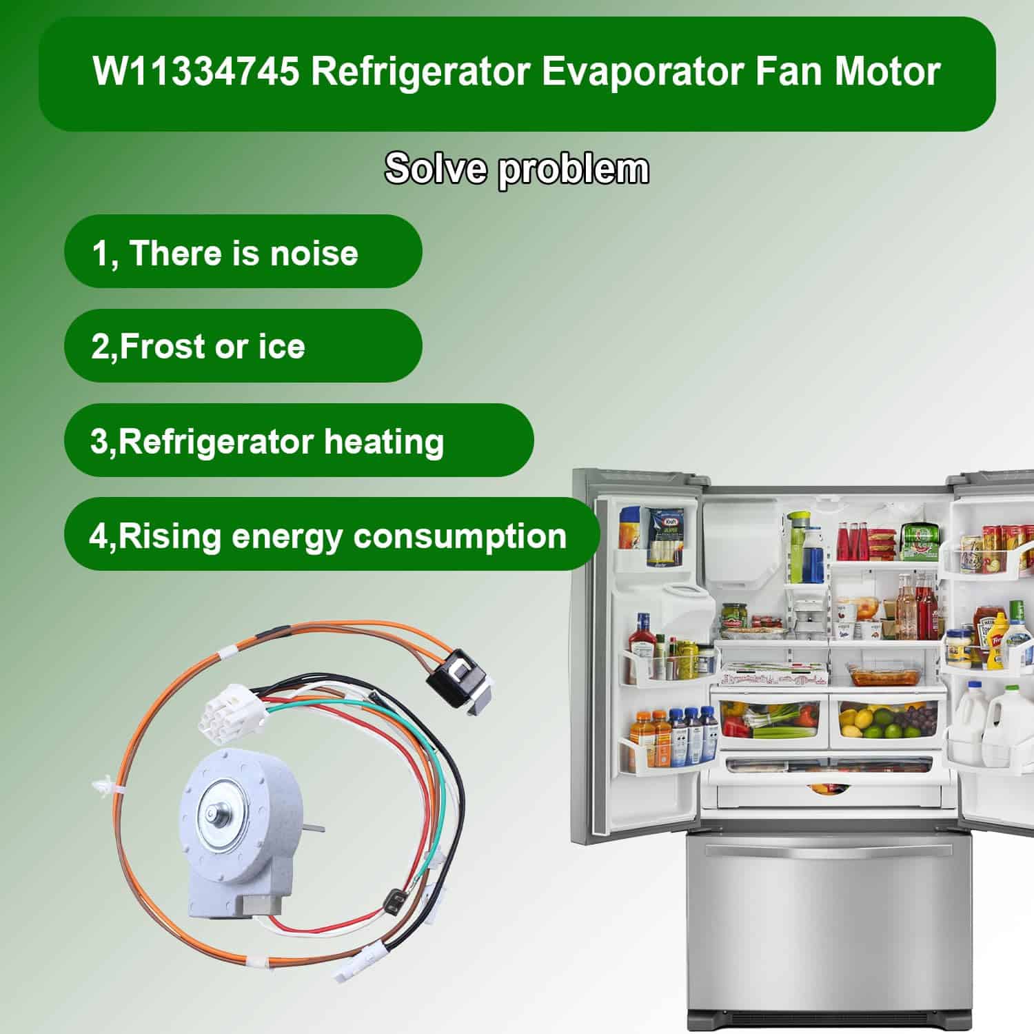 Motor del Ventilador del Evaporador para Refrigerador - Imagen 8