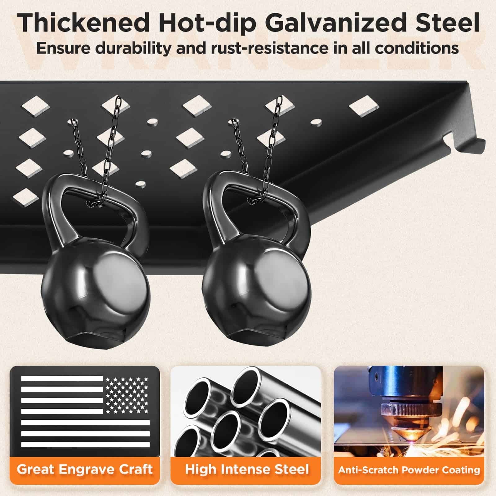 DAZANZAN 2025 Upgrade Metal Front Door Storage Pockets for - Imagen 8