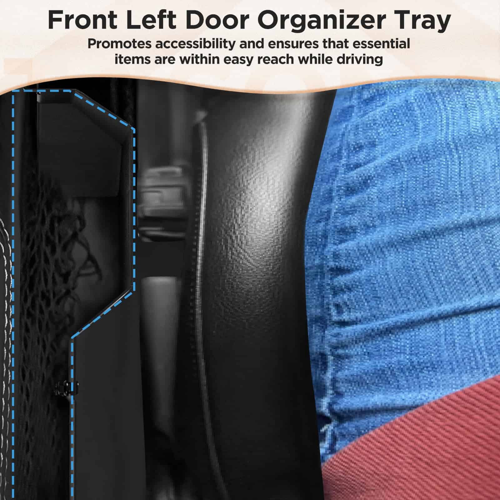 DAZANZAN 2025 Upgrade Metal Front Door Storage Pockets for - Imagen 7