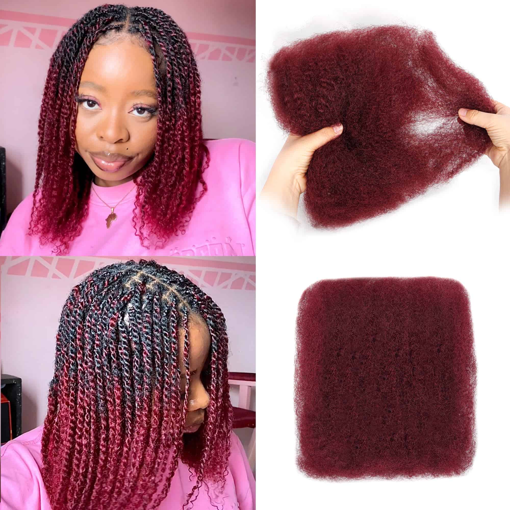 Cabello Humano en Racimos Afro Kinkys BLL - 100% Cabello