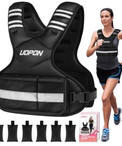 Chaleco Ponderado Ajustable para Mujeres, 6-12 -Negro