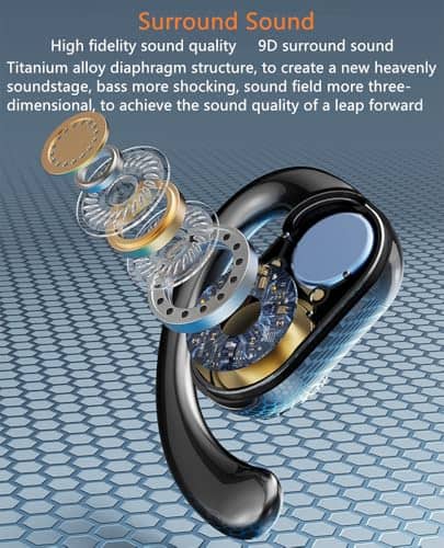 Audífonos de oído abierto ZIHANMOHAN, Audífonos para - Imagen 6