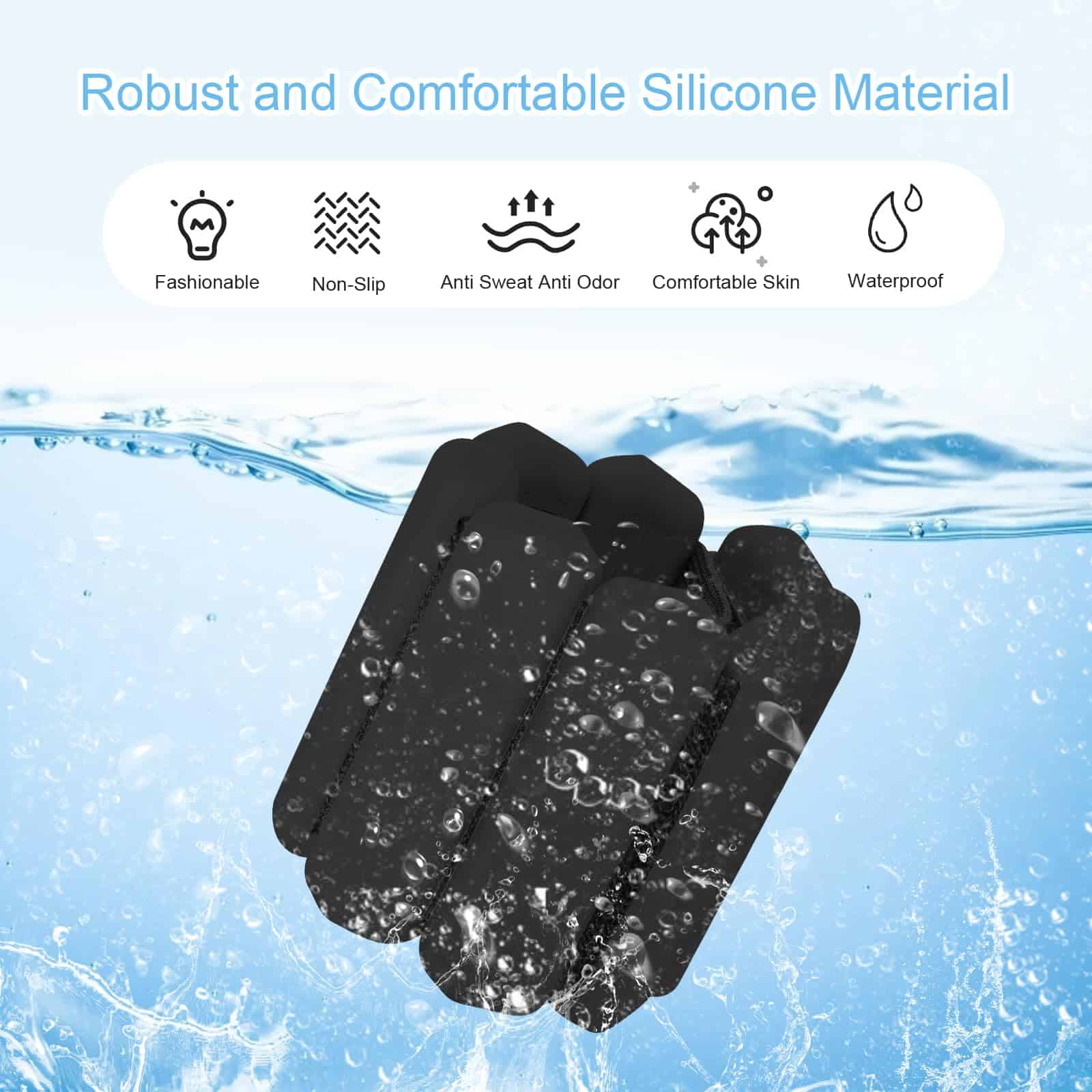 Set de Pesas para Muñecas de 2, Pesas Ajustables para - Imagen 6