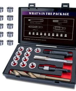 Kit de Reparación de Roscas M14X1.5 SENNMONN con Broca HSS,