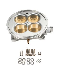 Cuerpo de acelerador Billet 2200 CFM 4500 4 Barril (Plata)