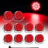Ledvillage 10 Pcs de Luz Marca Redonda de 2 Pulgadas LED