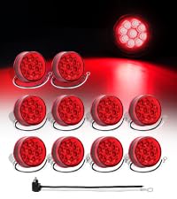 Ledvillage 10 Pcs de Luz Marca Redonda de 2 Pulgadas LED