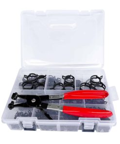 Kit de surtido de 210 abrazaderas de manguera de resorte de