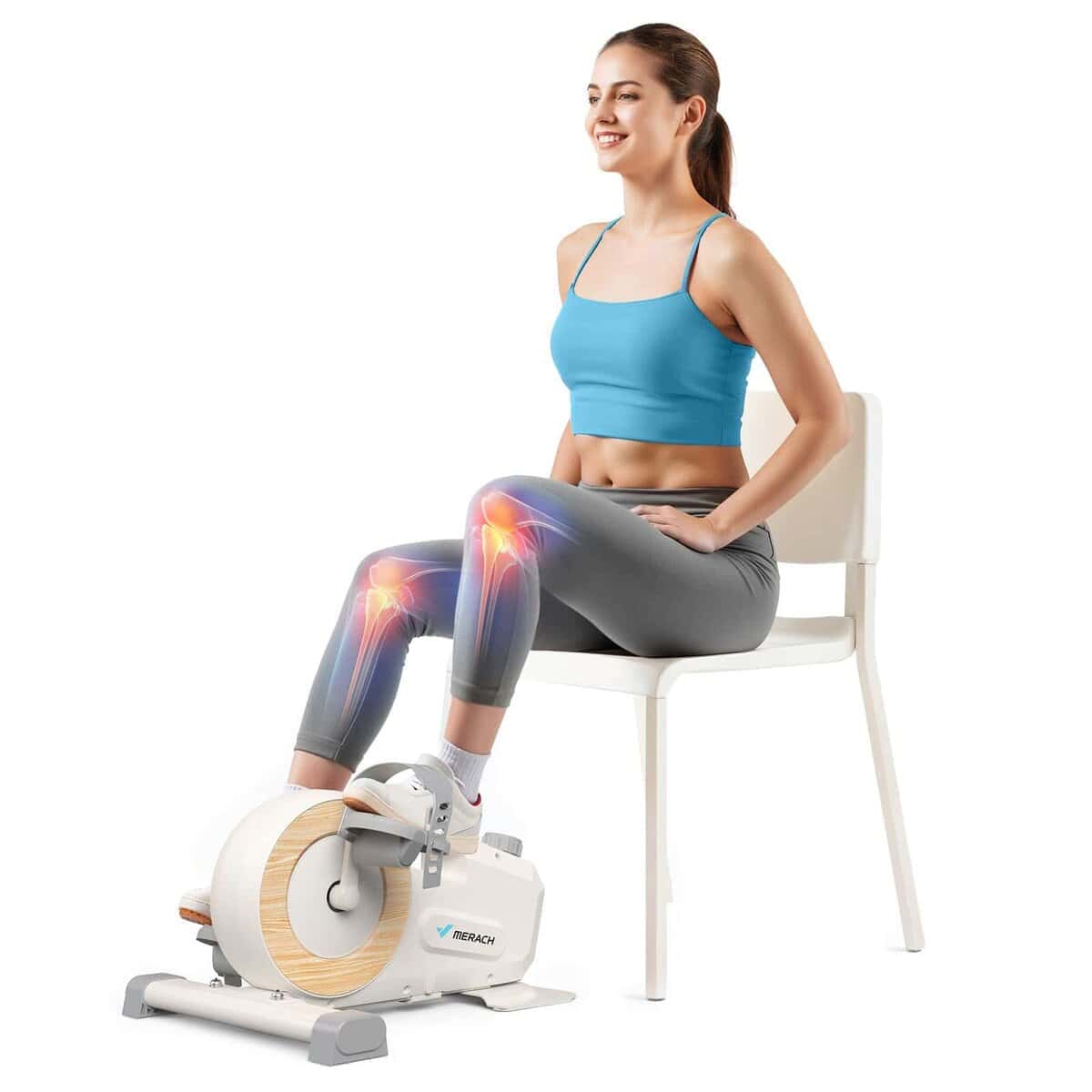 Bicicleta de Pedalera MERACH para Debajo del Escritorio,