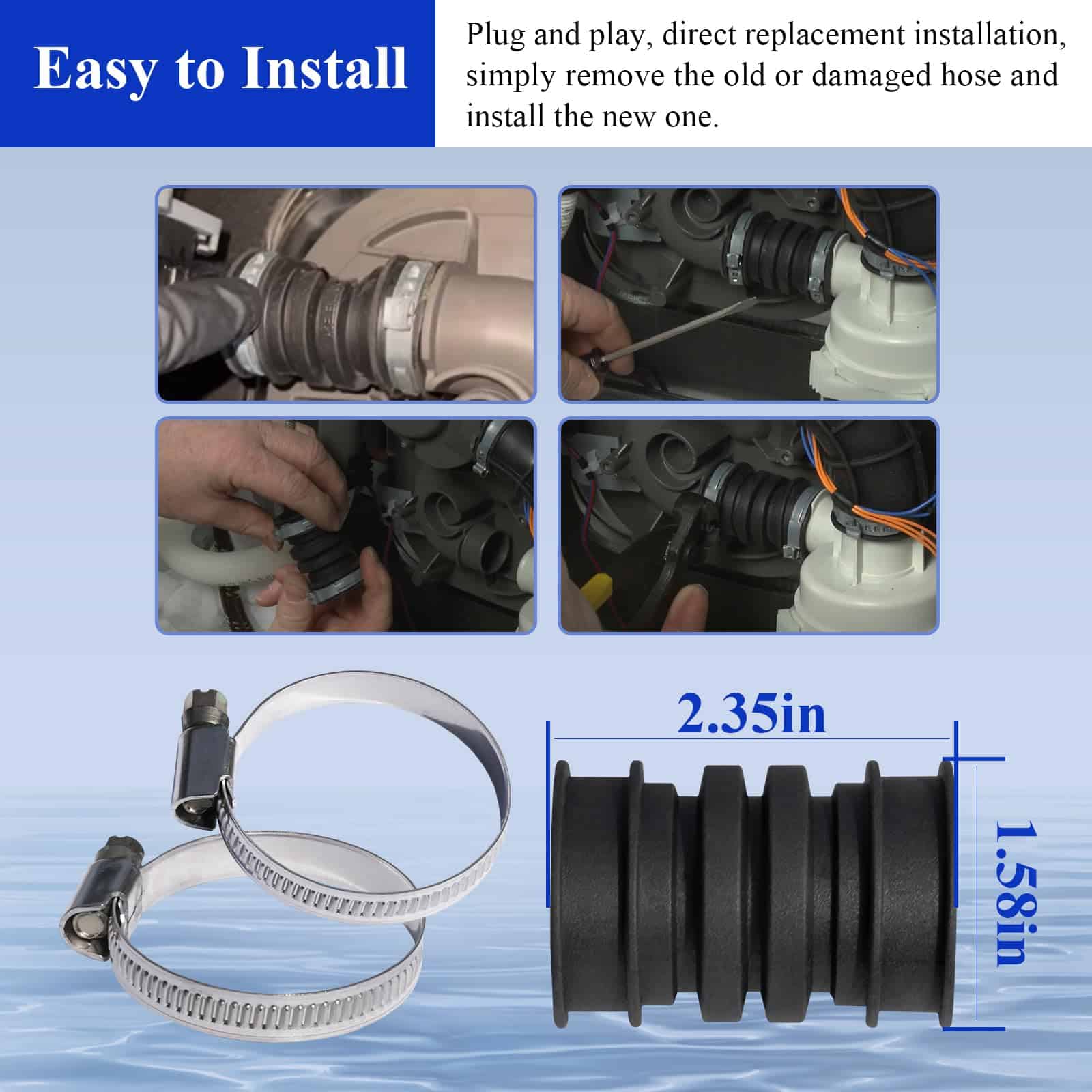 Manguera de Conexión de la Bomba de Circulación al Sumidero - Imagen 7