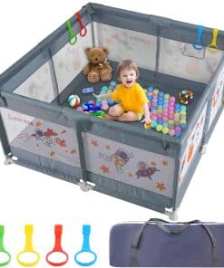 Corralito para bebés, 50x50 pulgadas, patio de juegos para