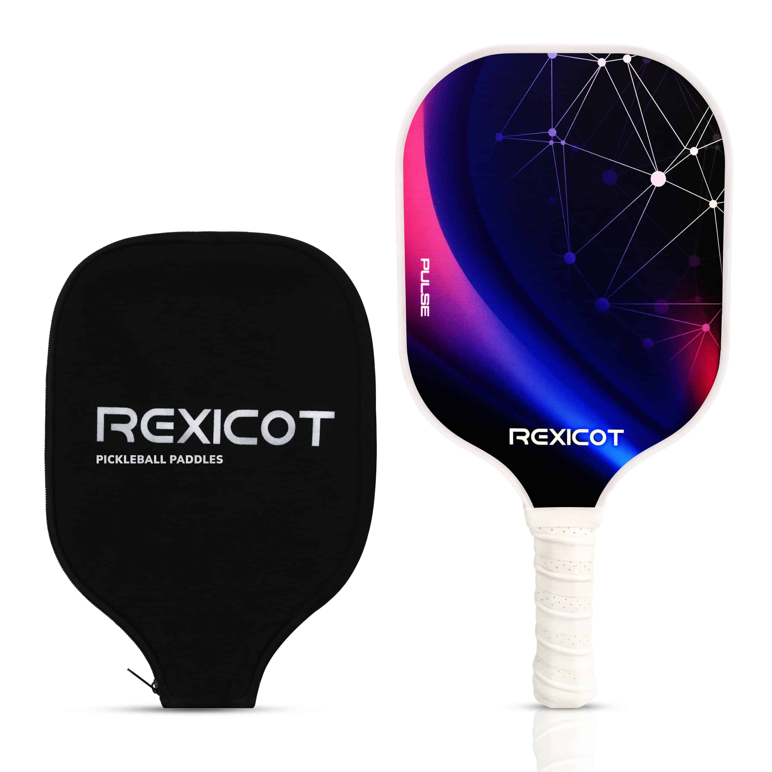 Paletas de Pickleball - Raqueta de Fibra de -Azul Radiante -