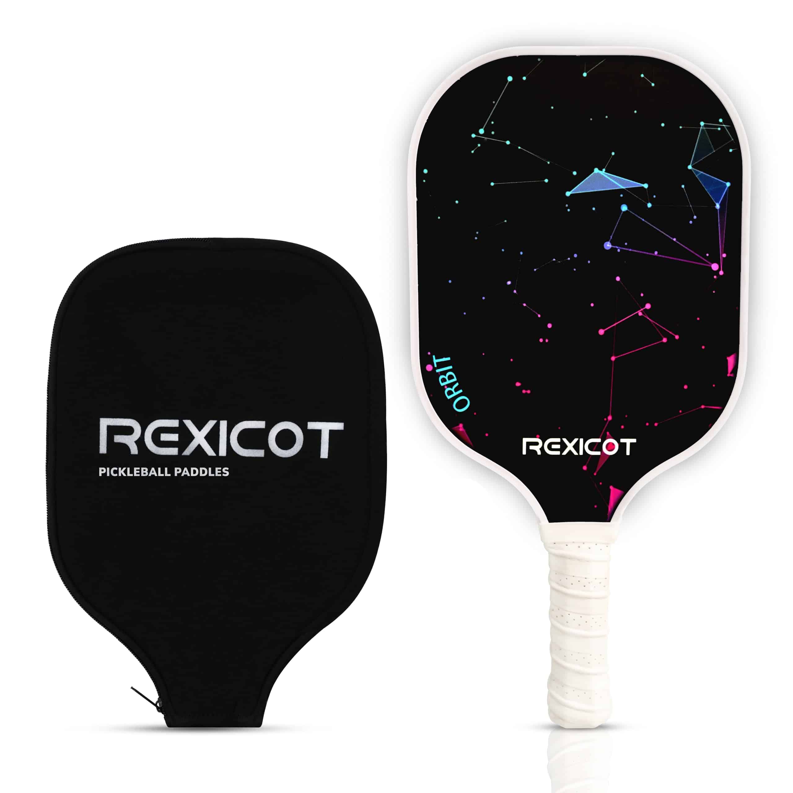 Paletas de Pickleball - Raqueta de Fibra de -Stellar Black -