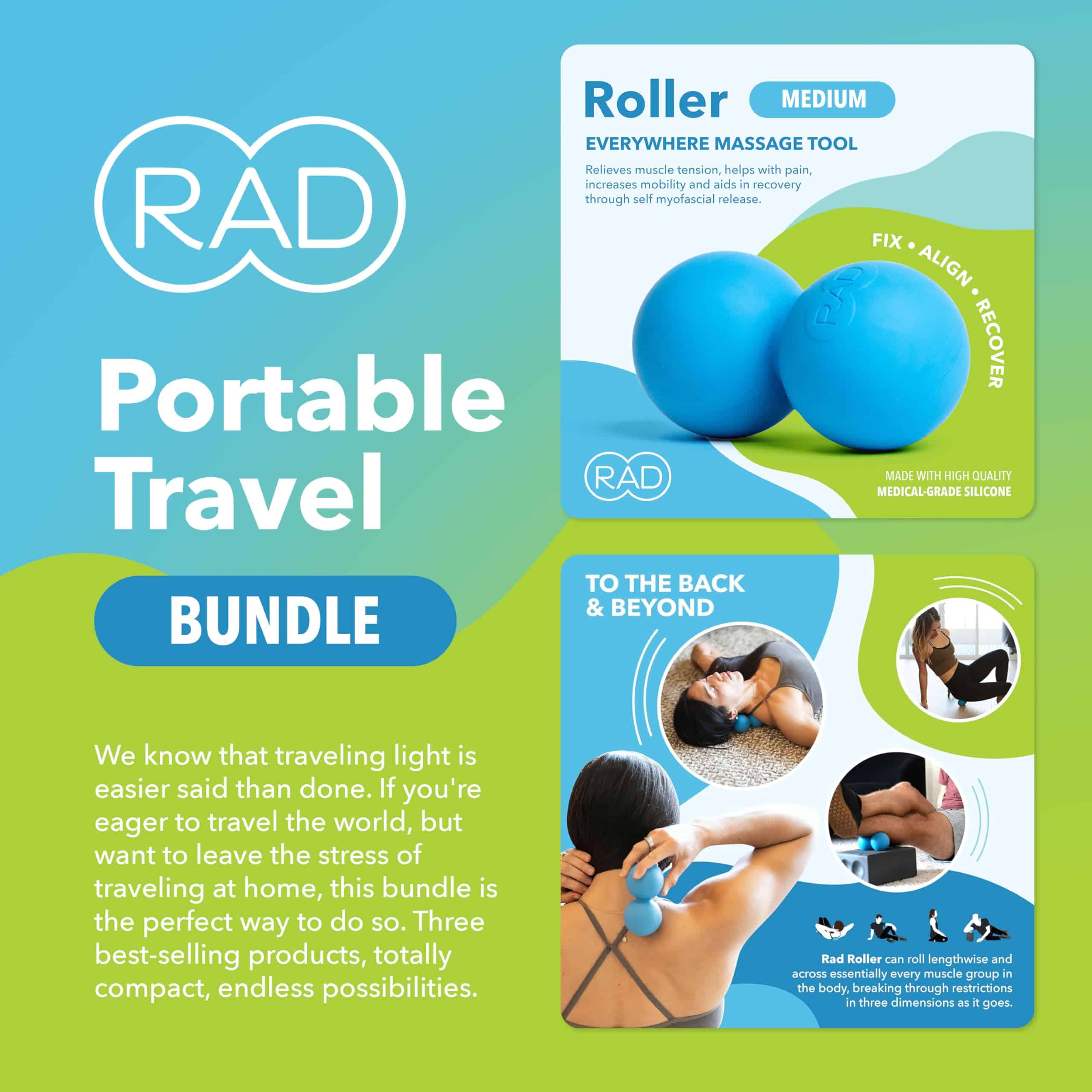 RAD Portable Travel Bundle - Set de Masaje de Liberación - Imagen 4
