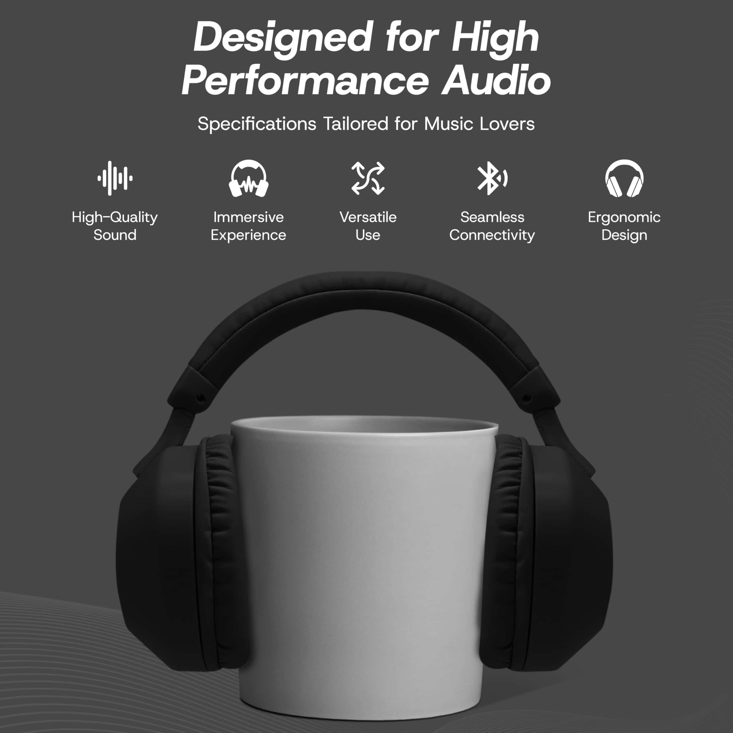 Audífonos Inalámbricos Bluetooth Premium GabbaGoods, - Imagen 4