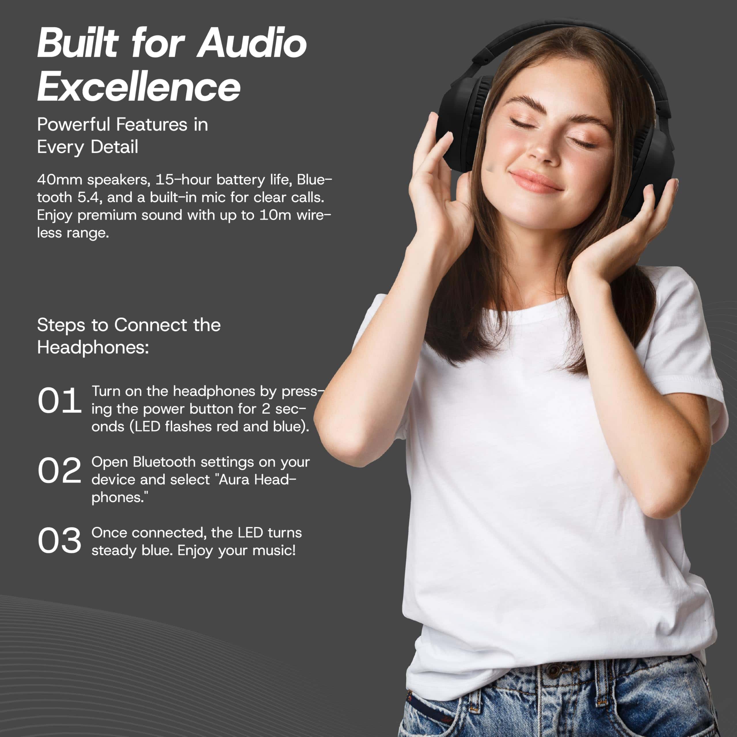 Audífonos Inalámbricos Bluetooth Premium GabbaGoods, - Imagen 5