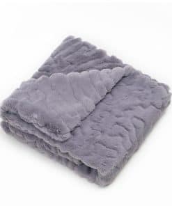 Manta de bebé Cuddle Cookie de piel sintética sólida, 27 x