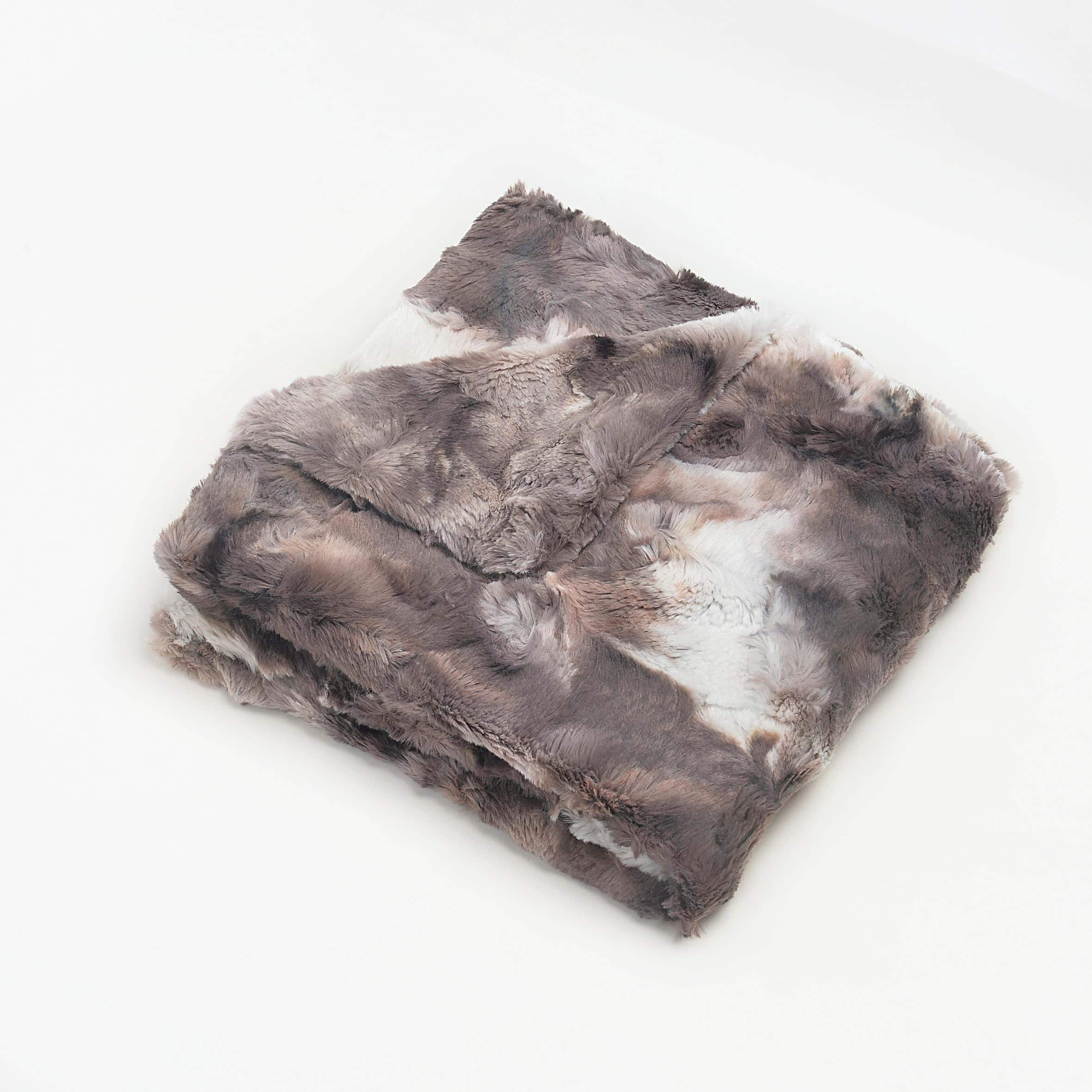 Manta de bebé de piel sintética Cuddle Cookie -Gris