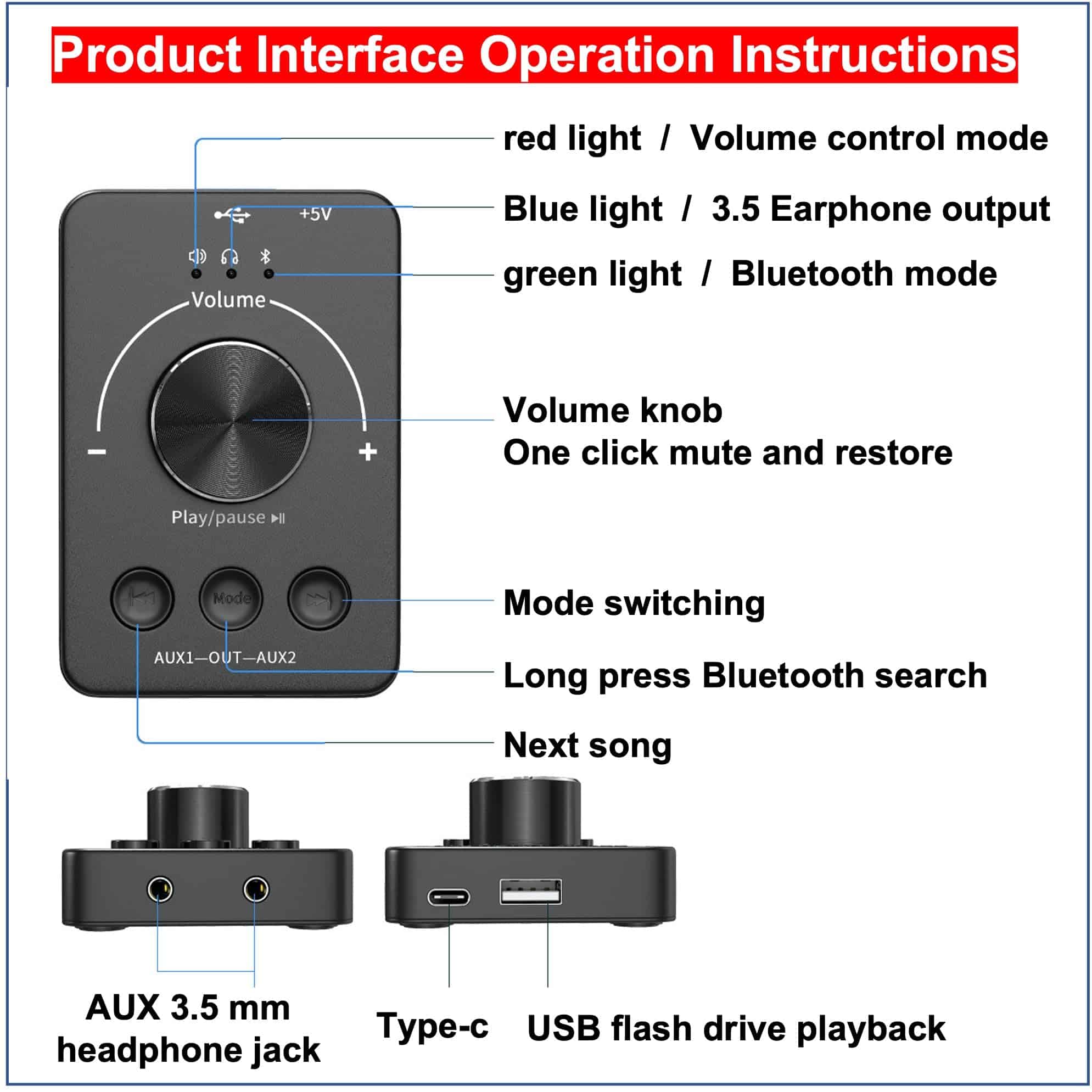 Controlador de Volumen para Computadora con Bluetooth, - Imagen 5
