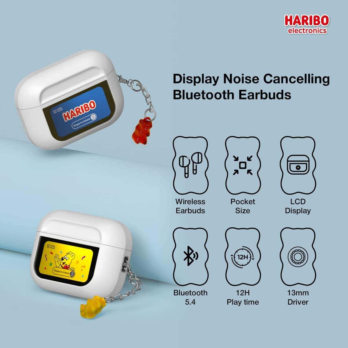 Audífonos inalámbricos con cancelación de -Blanco/Amarillo - Imagen 3