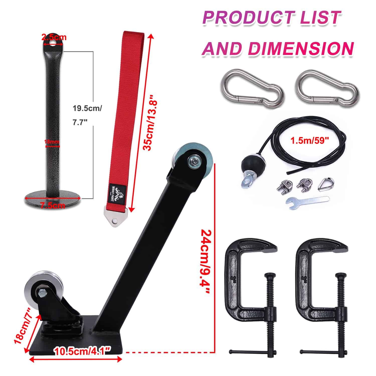 Sistema de polea para entrenamiento de brazo WRIST FIGHT - - Imagen 3