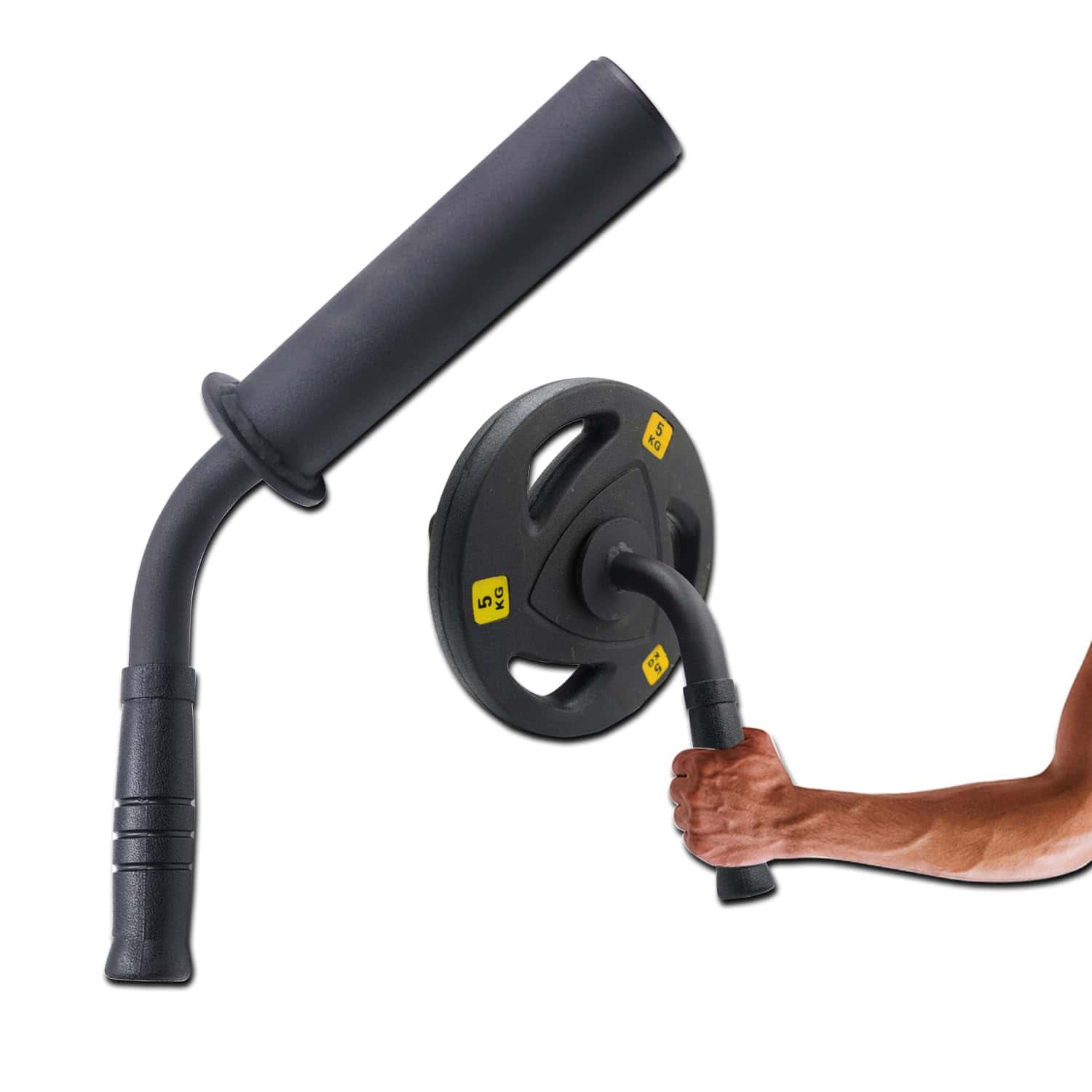 Fortalecedor de muñeca y antebrazo para placas de peso de 2